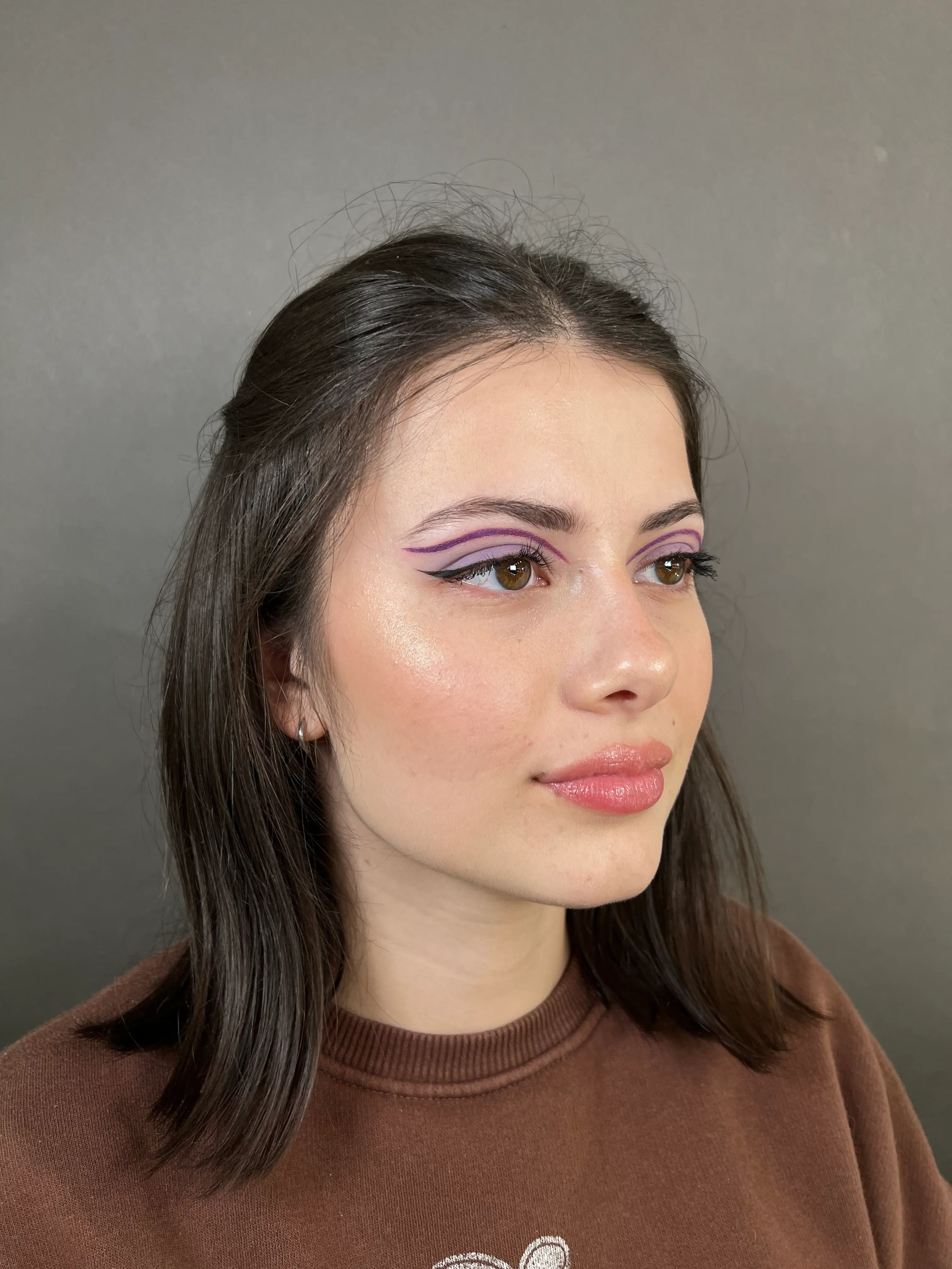 Colorful graphic makeup